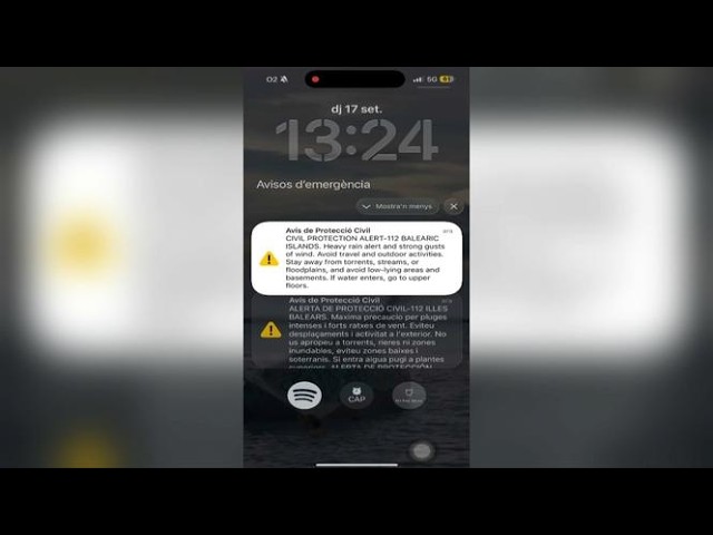 Protecció civil envia alertes als mòbils a les Pitiüses