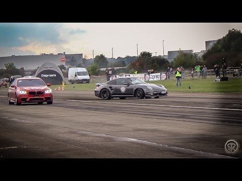 BMW M5 F10 VS Porsche 911 Turbo S - DRAG RACE FAIL!