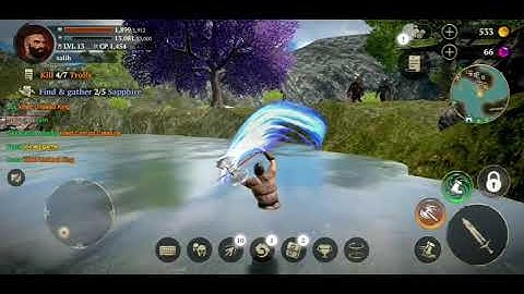 Gaming: Evil Lands | Stage 1 -- Skylark Fields | Quest 14 | Warrior character