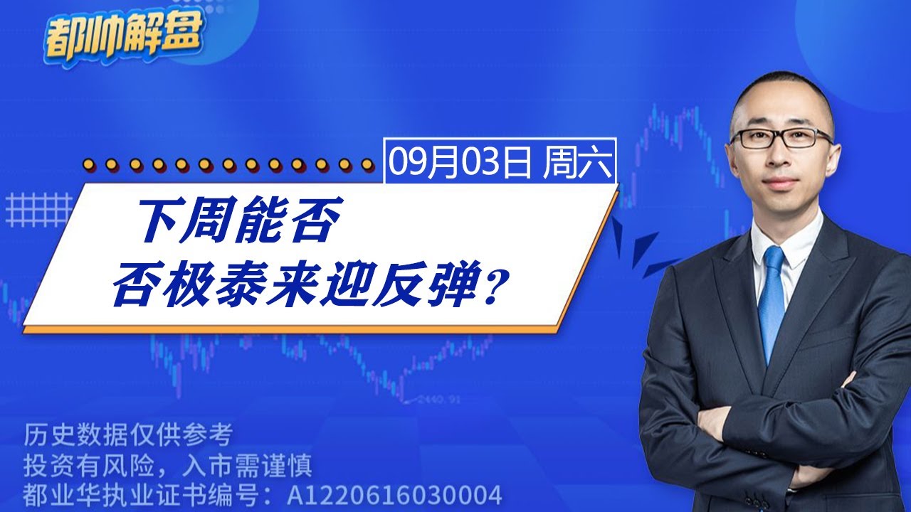 指数窄幅震荡，下周能否否极泰来迎反弹？ | A股2022.09.03周六会员课 | 上证指数股票行情分析 | 都业华每日解盘 | #缠中说禅 |  中枢理论 #技术面分析
