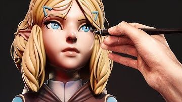 Sculpting Princess Zelda from Breath of the Wild 2