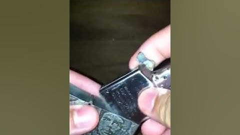 How to refill your zippo lighter- instructional video
