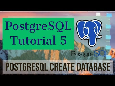 PostgreSQL Tutorial for Beginners 5 - Create a Database in PostgreSQL (PostgreSQL Create Database)