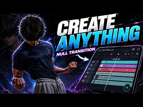 Master Null Transitions in Alight Motion | Step-by-Step Tutorial😶‍🌫️