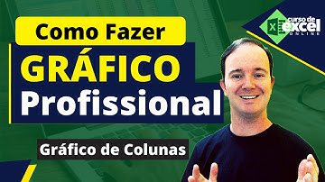 Como fazer Gráfico de Colunas com Visual Profissional no Excel
