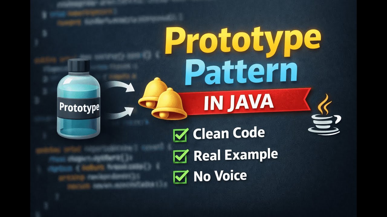 Java Prototype Pattern | Clean & Practical Example - YouTube