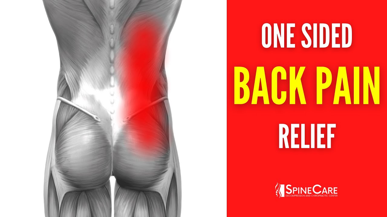 How To Fix One Sided Back Pain At Home - Youtube