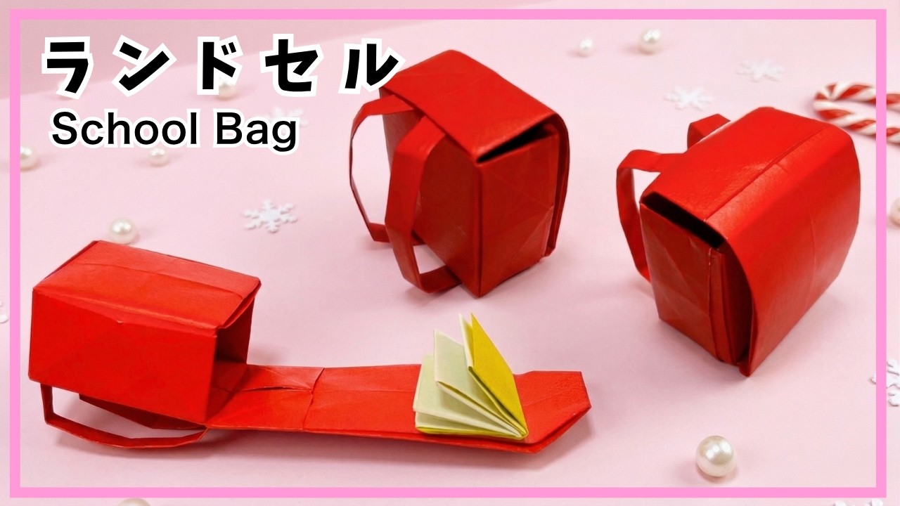 Origami Paper easy school bag How to make a backpack 3D bag easy