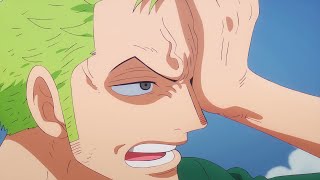 One Piece - Kaku interrupts Zoro's nap