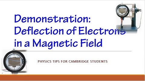 DEMONSTRATION: Electron deflection in a MAGNETIC FIELD