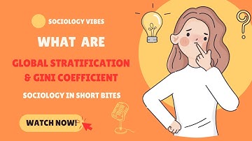 What Is Global Stratification and the GINI coefficient? | Intro to Sociology | Global Strat |