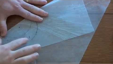 Conics - Making a Hyperbola with Wax Paper