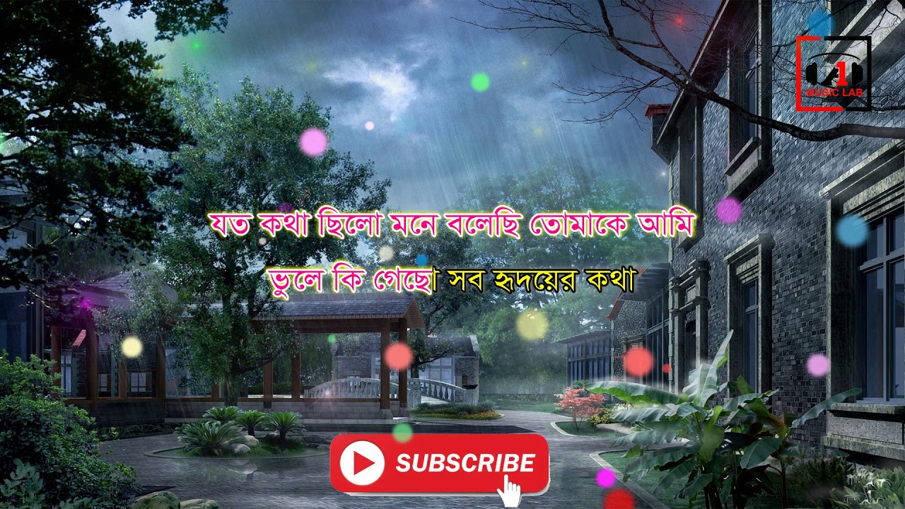 Rain falls in two eyes secretly Tausif Bangla Song Free Karaoke Brishti jore Karaoke Track