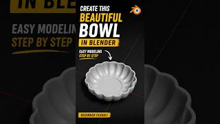 Create Beautiful Bowl in Blender easy Modeling Step by Step #blender #blender3d