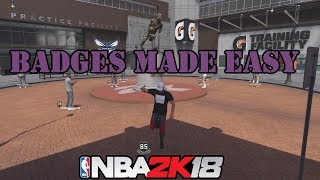 NBA 2K18 How to EARN BADGES FAST through practice and training facility Wealth
