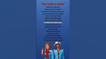 Thumbnail of Die with a smile - Lady Gaga Bruno Mars Song (Lyrics) #viral #trending #song #lyrics #shorts