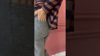 Jeans Grey Borchie