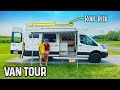 Retired School Teacher Sells House  Lives in a DIY Campervan - FULL TIME