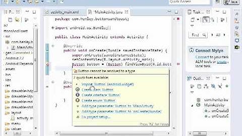 Android Walkthrough - Buttons and Toast