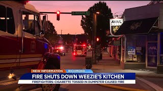 Fire closes popular Carytown restaurant