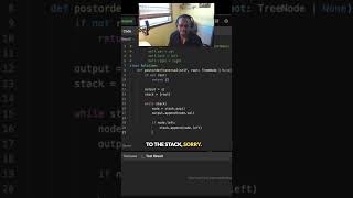 Binary Tree Postorder Traversal — Iterative Solution with a Stack (LeetCode 145) #lindorcodes