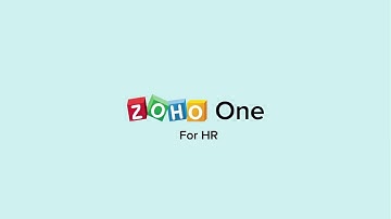 Integrated Human Resources Suite - Overview - Zoho One