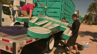 With Super Bowl Party Over, Crews Start Clean-Up Process