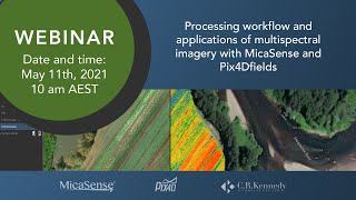 Processing workflow and applications of multispectral imagery with MicaSense and Pix4Dfields screenshot 1