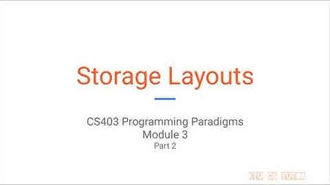 KTU CS403 Programming paradigms (S7 CSE) - Module 3 Part 2 - Subroutines storage layouts
