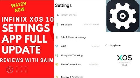 INFINIX XOS 10.6 SETTINGS ⚙️ App Update For All INFINIX Mobiles | Saim Saqlain  @reviewswithsaim