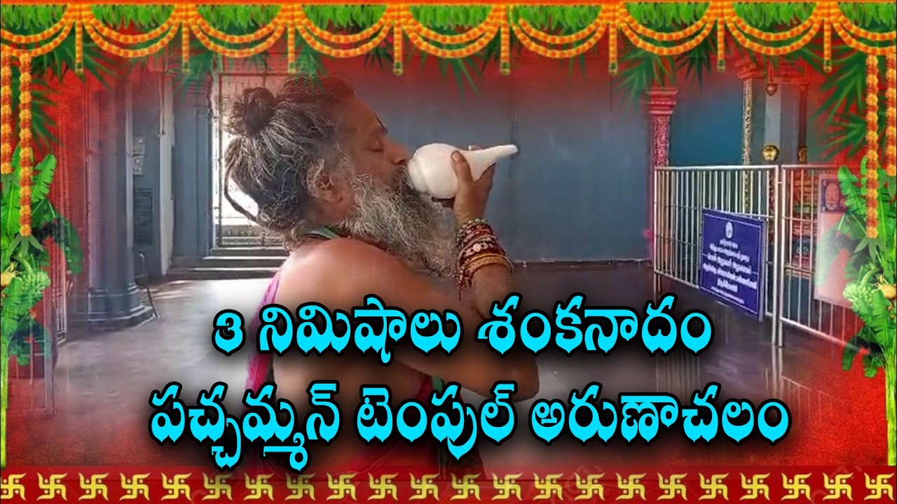 3 నిమిషాలు శంకనాదం పచ్చమ్మన్ టెంపుల్ అరుణాచలం#hd9tv