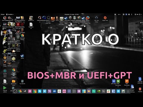 КРАТКО О: BIOS+MBR и UEFI+GPT