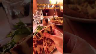 Pumpkin and goat cheese quesadillas! #santafe #yummy #travel #food