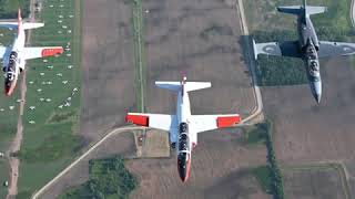 Oshkosh S-211 Flyover With Victory Flight Training