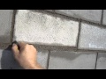 Расшивка швов цементно песчанных блоков
