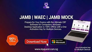 Information JAMB & WAEC CBT Software For PC 2027  - Download MyQuest Application; Offline Practice Update
