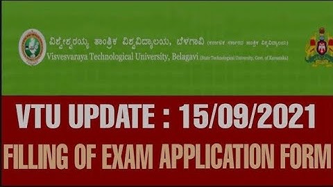 VTU UPDATE :15/09/2021 || LATEST VTU UPDATE