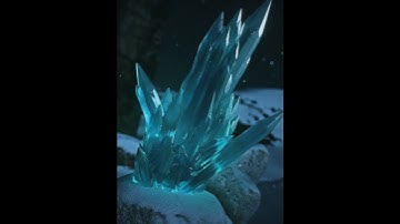 An incredible crystal #cinema4d #aftereffect#snow#winter#crystal