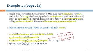 Lec 2 1  Inventory Control w Uncertain Demand Section 1 Part 3 Video