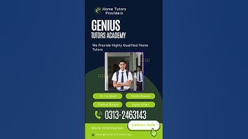 ✨ Smart Learning with Genius Tutor Academy | Karachi 📍 #StudySmart