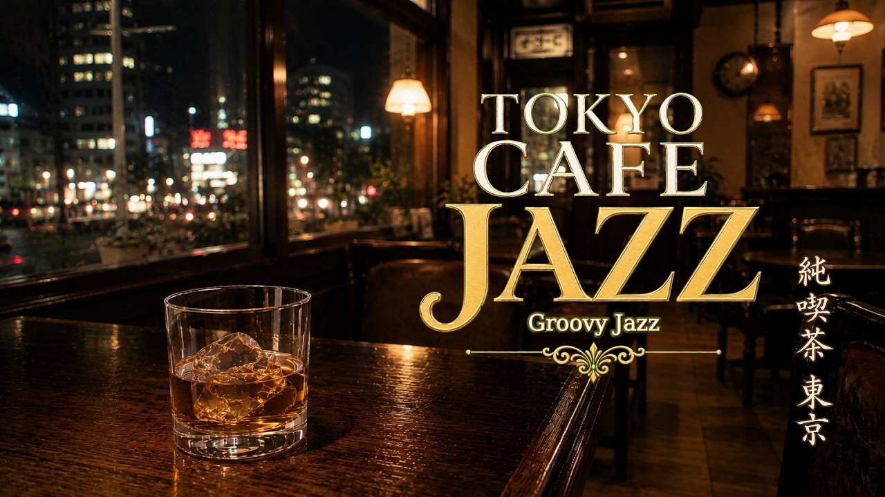 Night Cafe Jazz 🌙 Cozy Tokyo Cafe Ambience with Smooth Jazz Jun