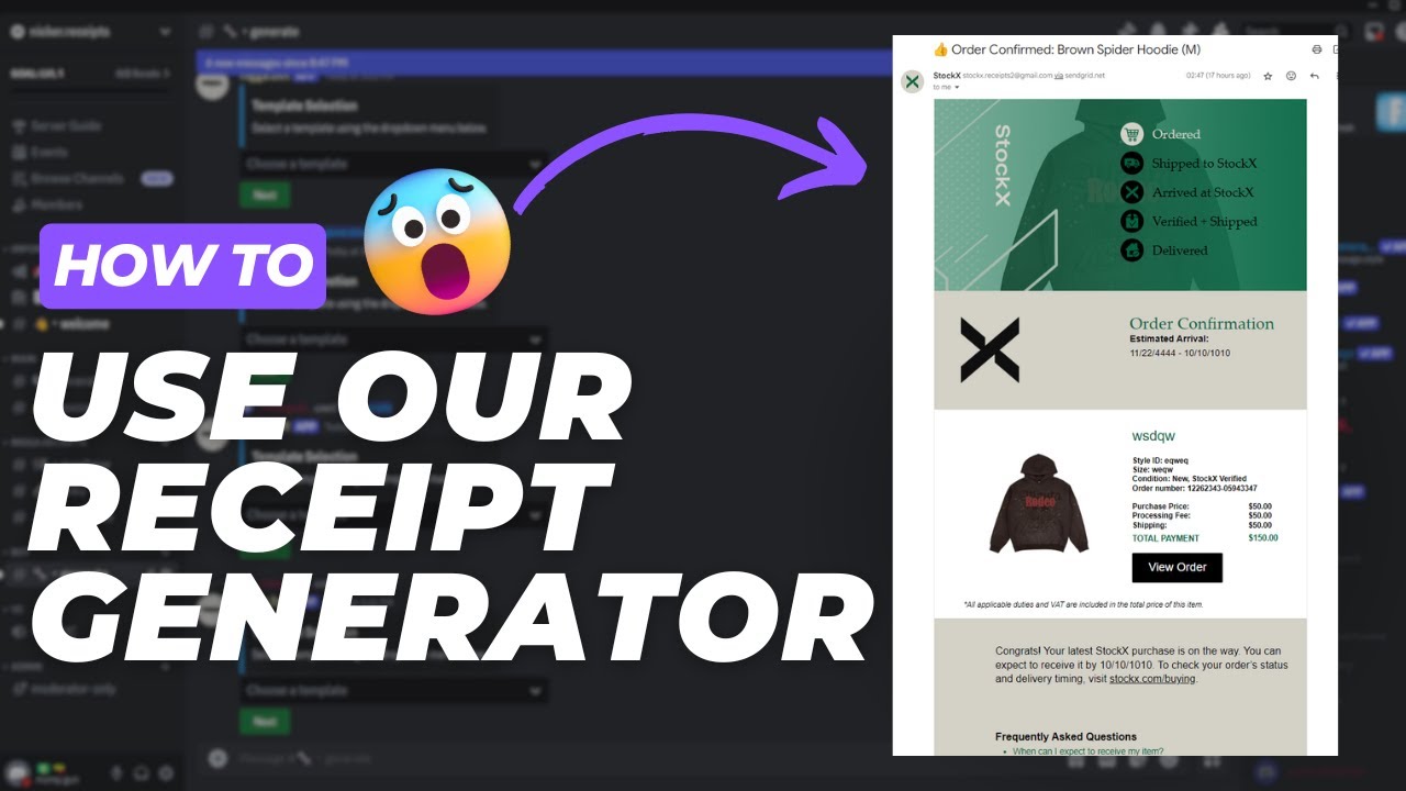 HOW TO USE THE Ghosty receipts BOT! - YouTube