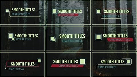 Animation Lower Thirds Motion Graphics Templates