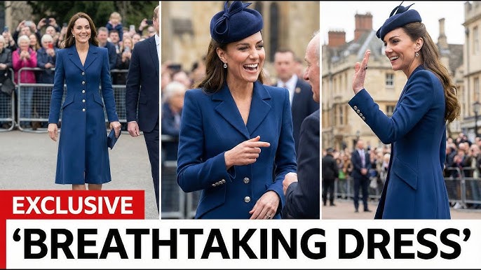 Princess Catherine Turning Heads in Elegant Eponine Coat Dress at Royal Event - YouTube