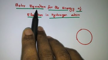 Derivation of Bohr equation - Radius and Energy of electron in hydrogen atom