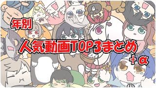 年別 人気切り抜き動画TOP３ まとめ【にじさんじ】【手書き切り抜き】