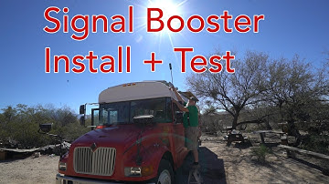 WEBOOST 4G-X OTR Cell Phone Signal Booster INSTALLATION + SIGNAL TEST REVIEW (custom 12v hardwire)