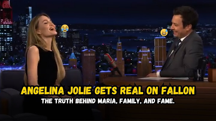 Angelina Jolie Returns Barefoot on Fallon After 10 Years | Talks Maria & The Outsiders