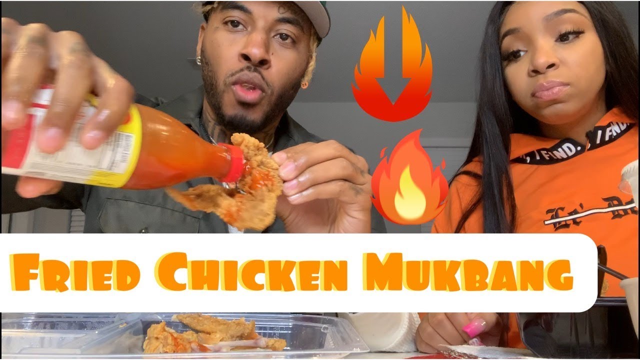 Жареный цыпленок Мукбанг, говорит о хорошем обслуживании клиентов!!!