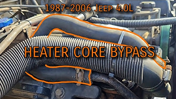 Jeep Cherokee: Heater Core Bypass hose (Nissan Pathfinder method) [